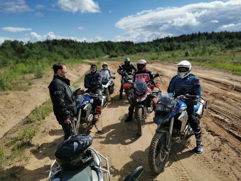 Enduro course at valday